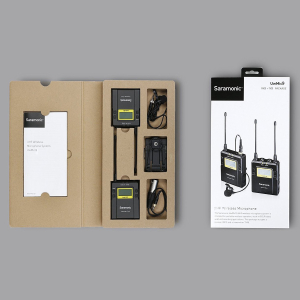 ⁦Saramonic UWMIC9-TX9+RX9 Wireless Lapel Microphone System - Black⁩ – תמונה ⁦9⁩