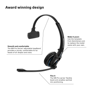 ⁦SENNHEISER MB PRO 1 UC Bluetooth⁩ – תמונה ⁦3⁩