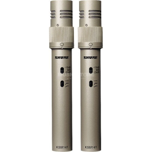 ⁦מיקרופון קונדנסר Shure KSM141/SL ST PAIR שור⁩ – תמונה ⁦1⁩