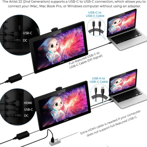 ⁦XP-PEN Artist 22 (2nd Generation)⁩ – תמונה ⁦5⁩