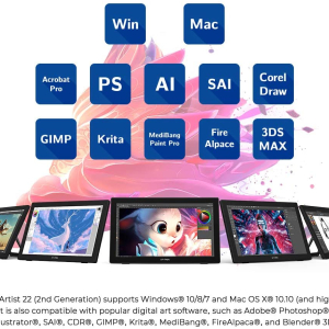 ⁦XP-PEN Artist 22 (2nd Generation)⁩ – תמונה ⁦6⁩