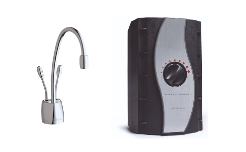 InSinkErator HC1100 CHROME CURVED + מים חמים