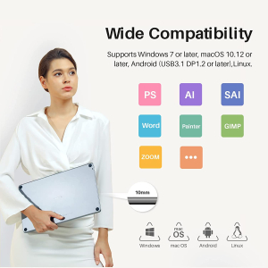 ⁦HUION Kamvas Pro 13 (2.5K)⁩ – תמונה ⁦6⁩