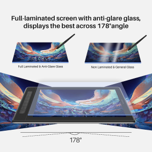 ⁦HUION Kamvas Pro 13 (2.5K)⁩ – תמונה ⁦5⁩