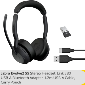 ⁦Jabra Evolve2 55 Stereo⁩ – תמונה ⁦2⁩