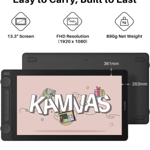 ⁦HUION Kamvas 13 (Gen 3)⁩ – תמונה ⁦2⁩