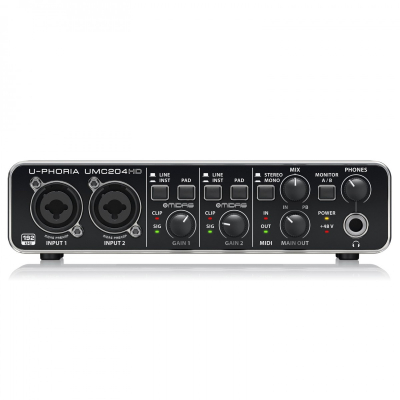 Behringer U-PHORIA UMC204HD USB Audio Interface