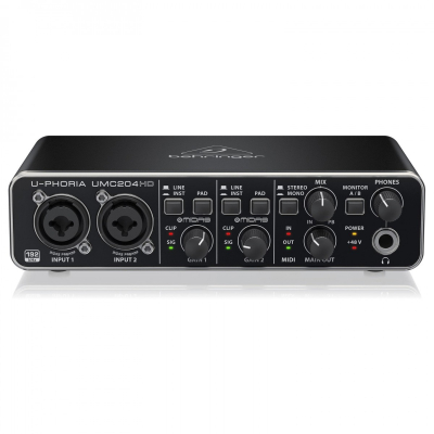 Behringer U-PHORIA UMC204HD USB Audio Interface