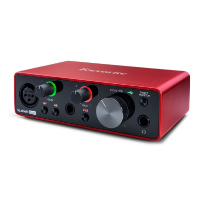 Focusrite Scarlett Solo (3rd Gen) and KRK ROKIT RP5 G5 Studio Monitor Bundle