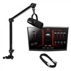 M-AUDIO M-GAME Solo and Shure MV7X Streaming Bundle