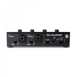 M-Audio M-Track Duo USB Interface with M-Audio BX4 Studio Monitors