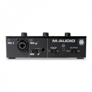 M-Audio M-Track Solo USB Interface with M-Audio BX3 Studio Monitors
