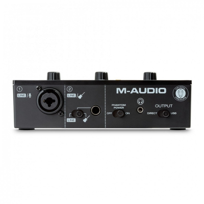 M-Audio M-Track Solo USB Interface with M-Audio BX3 Studio Monitors