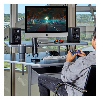 M-Audio M-Track Solo USB Interface with M-Audio BX3 Studio Monitors