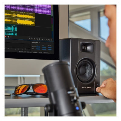 M-Audio M-Track Solo USB Interface with M-Audio BX3 Studio Monitors