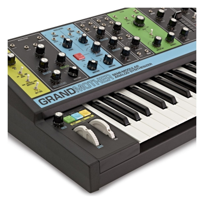 Moog Grandmother Semi-Modular Analog Synthesizer with Decksaver Cover