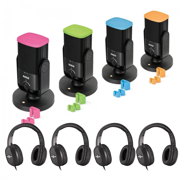 Rode NT-USB Mini Podcasting Bundle, 4 Pack