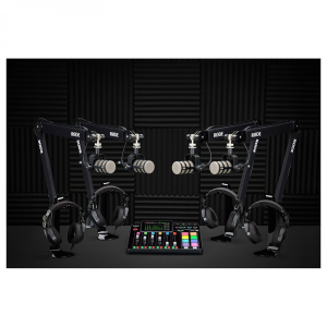 Rode RodeCaster Pro II Four-Person Podcasting Bundle