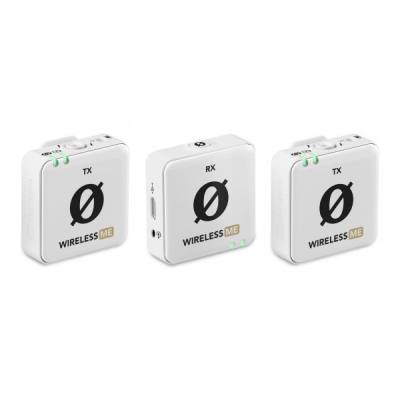 Rode Wireless ME Dual Compact Wireless Microphone System, White Rode Wireless ME Dual Compact Wireless Microphone System, White