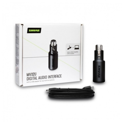 Shure MVX2U Digital Interface with SRH840A Headphones