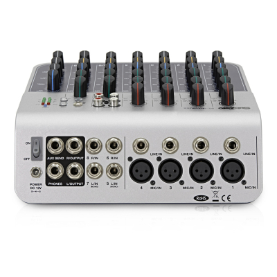 SubZero SZ-MIX08USB 8-Channel USB Mixer/Interface