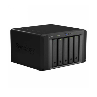 Synology DX517 5 Bay Desktop Network Attached Storage Expansion Enclosure, Black