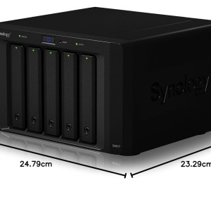 Synology DX517 5 Bay Desktop Network Attached Storage Expansion Enclosure, Black