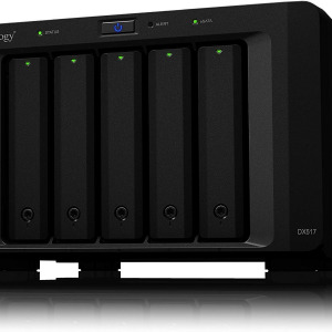 Synology DX517 5 Bay Desktop Network Attached Storage Expansion Enclosure, Black