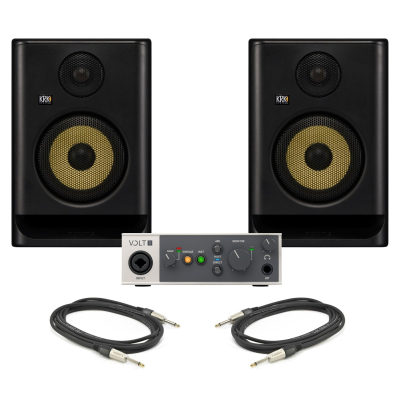 Universal Audio Volt 1 and KRK ROKIT RP5 G5 Studio Monitor Bundle