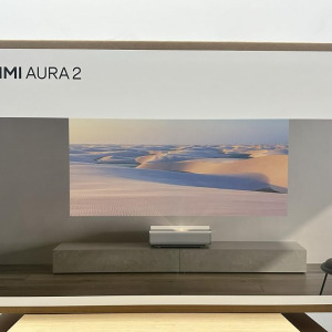 XGIMI Aura 2 UHD 4K Ultra Short Throw Projector for Home Theater, Dolby Vision & IMAX Enhanced, 2300 ISO Lumens, 1,000,000:1 Dynamic Contrast Ratio, 60W Harman Kardon Speaker
