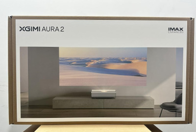 XGIMI Aura 2 UHD 4K Ultra Short Throw Projector for Home Theater, Dolby Vision & IMAX Enhanced, 2300 ISO Lumens, 1,000,000:1 Dynamic Contrast Ratio, 60W Harman Kardon Speaker