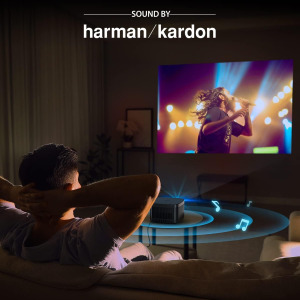 XGIMI Horizon Pro 4K Projector 1500 ISO Lumens, Android TV 10 Movie Projector with Integrated Harman Kardon Speaker, Auto Keystone & Focus, ISA Technology, Wireless Casting WiFi...