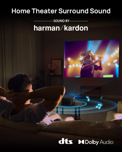 XGIMI Horizon Pro 4K Projector 1500 ISO Lumens, Android TV 10 Movie Projector with Integrated Harman Kardon Speaker, Auto Keystone & Focus, ISA Technology, Wireless Casting WiFi...