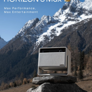 XGIMI HORIZON S Pro 4K Projector, Dolby Vision, 1800 ISO Lumens, 110% BT.2020, Built-in Flexible Stand, Intelligent Screen Adaption, 2 x 12W Harman Kardon