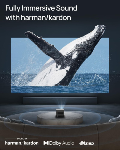 XGIMI HORIZON Ultra 4K Laser Dolby Vision Smart Home Theater Projector, ISA 3.0, 2300 ISO Lumens, Android TV 11.0, 2 * 12w Harman Kardon Speakers, Optical Zoom with WiFi and...