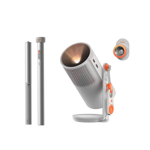 XGIMI MoGo 4 2025 NEW Portable Projector, GTV with Licensed Netflix, 360° Adjustable Stand, 2.5 Hours of Playtime, 12W Harman Kardon, Outdoor Projector, Bluetooth, Include...
