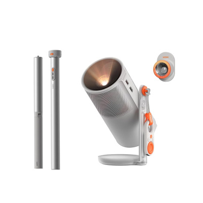XGIMI MoGo 4 2025 NEW Portable Projector, GTV with Licensed Netflix, 360° Adjustable Stand, 2.5 Hours of Playtime, 12W Harman Kardon, Outdoor Projector, Bluetooth, Include...