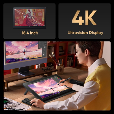 XPPen Artist 22 Pro (Gen 2) Graphics Tablet 2.5K QHD Screen, 21.5 Inch Drawing Display with 99% Adobe RGB Color Gamut, 16K Pen Pressure Sensitity, Ideal for Illustration,...