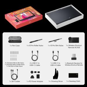 XPPen Artist Pro 19 (Gen 2) Graphics Drawing Tablet with 4K Display, 99.8% sRGB Color Gamut, 18.4-inch Full-laminated Screen with Dual Styli, 60° Tilt &16K Pressure Levels, Work...