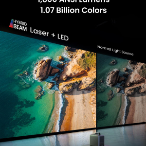 Anker NEBULA Cosmos 4K SE Laser+LED Dolby Vision Projector, 4K projector with 1800 ANSI Lumens High Brightness, 200" Huge Screen, Enhanced Image Quality, Google TV, Portable...