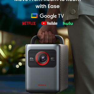 Anker NEBULA Cosmos 4K SE Laser+LED Dolby Vision Projector, 4K projector with 1800 ANSI Lumens High Brightness, 200" Huge Screen, Enhanced Image Quality, Google TV, Portable...