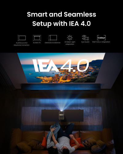 Anker NEBULA Cosmos 4K SE Laser+LED Dolby Vision Projector, 4K projector with 1800 ANSI Lumens High Brightness, 200" Huge Screen, Enhanced Image Quality, Google TV, Portable...