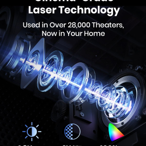 Anker NEBULA Cosmos Laser 4K Projector, Portable Projector with 2200 ANSI Lumens, Android TV 10.0, Autofocus, Auto Keystone Correction, Screen Fit, Home Theater with Wi-Fi &...