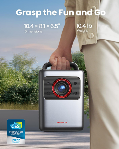 Anker NEBULA Cosmos Laser 4K Projector, Portable Projector with 2200 ANSI Lumens, Android TV 10.0, Autofocus, Auto Keystone Correction, Screen Fit, Home Theater with Wi-Fi &...