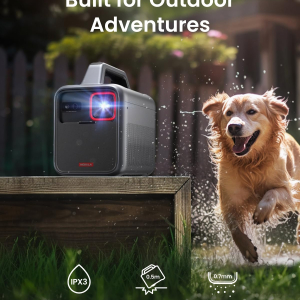 Anker NEBULA Mars 3 Outdoor Portable Projector, 1000 ANSI Lumens, AI-Powered Image, Built-In Battery with 5 Hour Playtime, Android TV, 200 Inch Home Theater, Camping, Road Trip,...