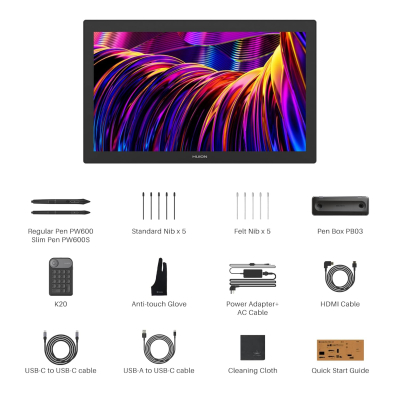 HUION KAMVAS Pro 27 4K UHD Drawing Tablet with Screen, PenTech 4.0 Battery-Free Stylus with 2nd Gen Anti-Glare Etched Glass Full Laminated Graphics Tablet, 98% Adobe RGB...