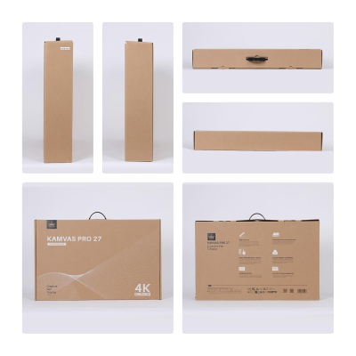 HUION KAMVAS Pro 27 4K UHD Drawing Tablet with Screen, PenTech 4.0 Battery-Free Stylus with 2nd Gen Anti-Glare Etched Glass Full Laminated Graphics Tablet, 98% Adobe RGB...