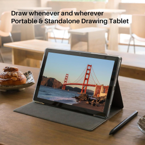 HUION Kamvas Slate 10 Standalone Drawing Tablet with Full-Laminated Screen, 10.1" FHD Digital Art Tablet No Computer Needed, with 4096 Levels Stylus Pen, Android 12, 8GB+128GB...