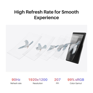 HUION Kamvas Slate 11 Drawing Pad 11" Standalone Drawing Tablet with Full-Laminated Screen, 90Hz High Refresh Rate Digital Art Tablet, with 4096 Levels Hyper Pencil, Android 14,...