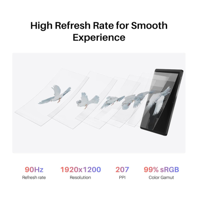 HUION Kamvas Slate 11 Drawing Pad 11" Standalone Drawing Tablet with Full-Laminated Screen, 90Hz High Refresh Rate Digital Art Tablet, with 4096 Levels Hyper Pencil, Android 14,...